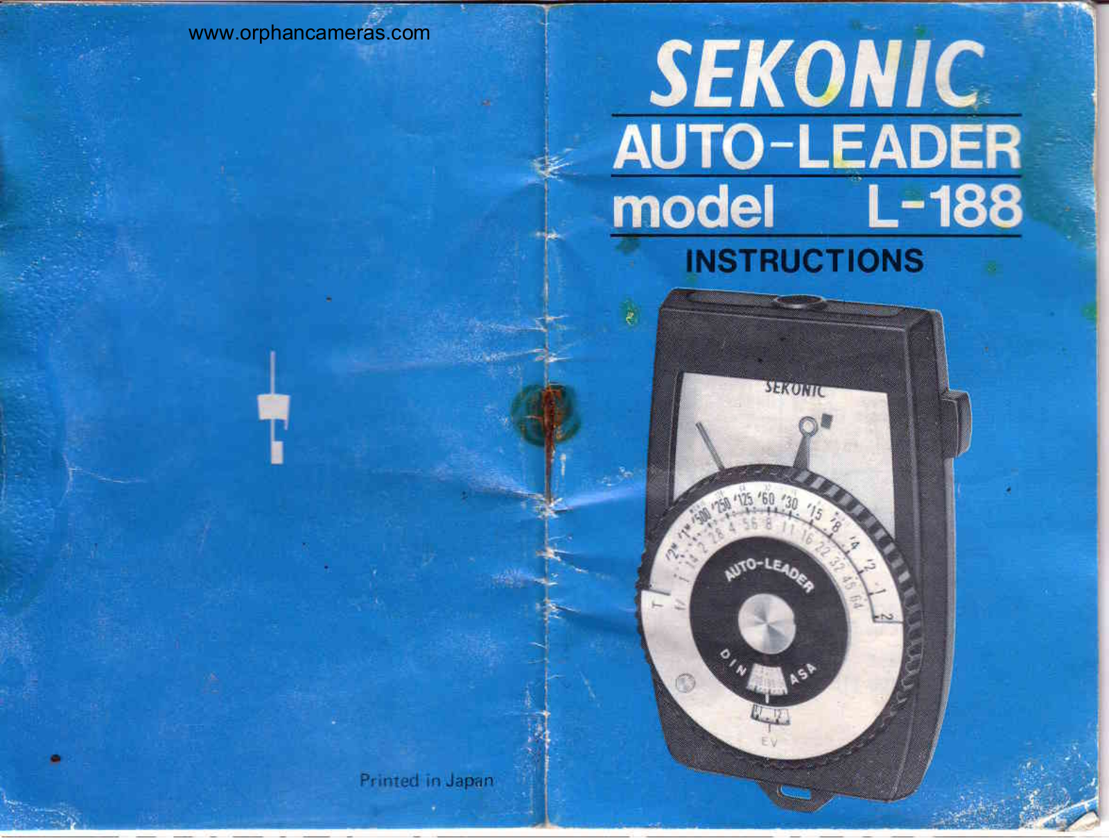 sekonic l-188 User Guide