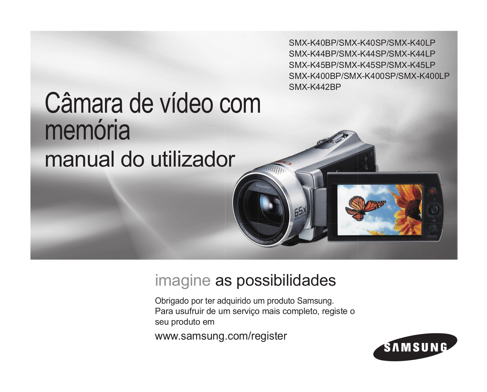 Samsung SMX-K45BP, SMX-K400BP, SMX-K40BP, SMX-K44BP User Manual