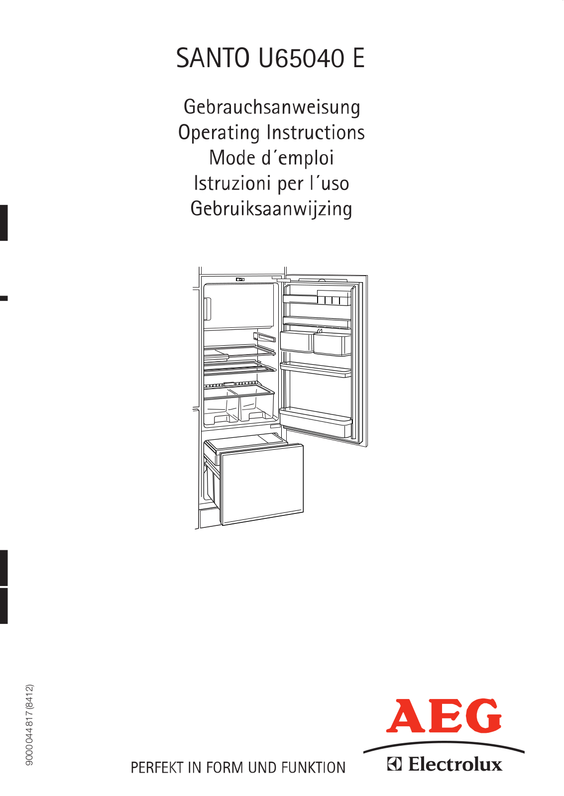 AEG SANTO U65040E User Manual