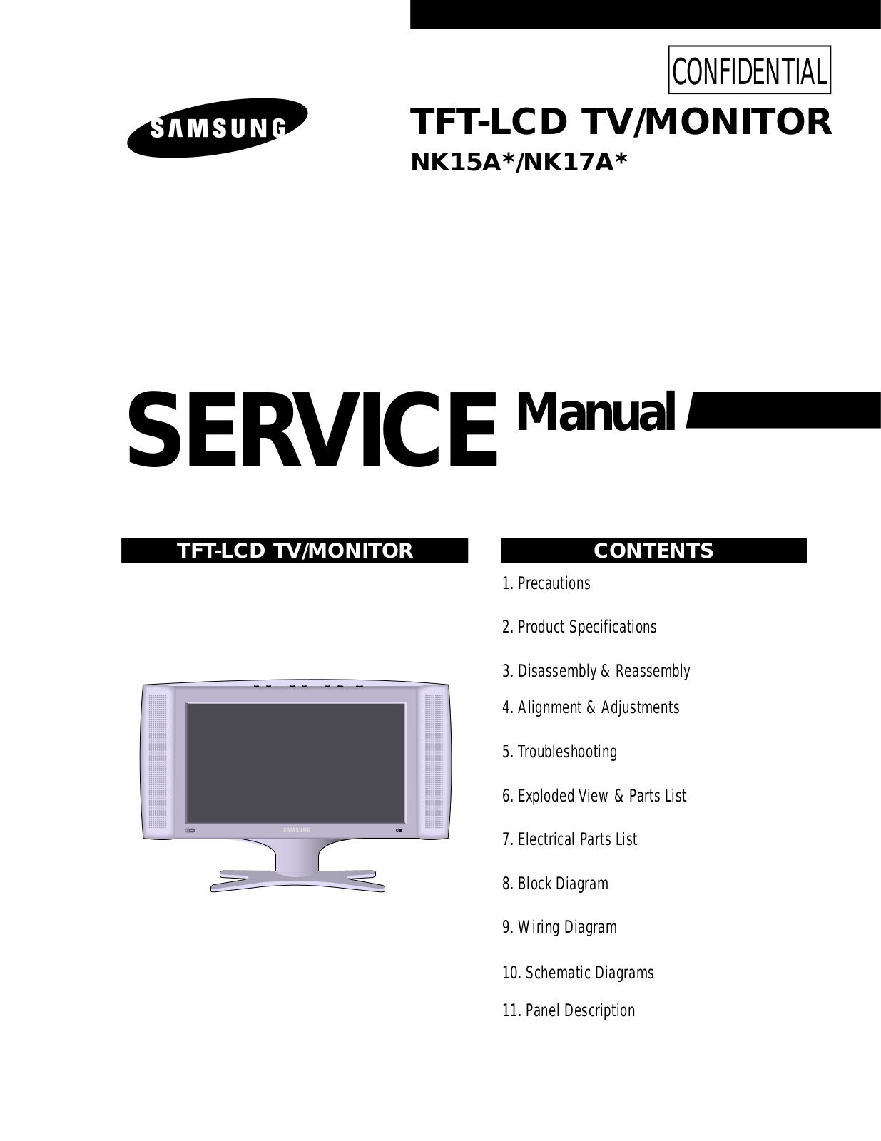 Samsung LW17N13WR(TFT) Service Manual