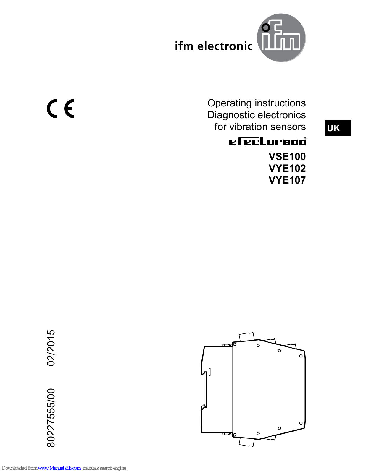 IFM Electronic VYE102, VYE001, VYE107, VSE002, VXE003 Operating Instructions Manual