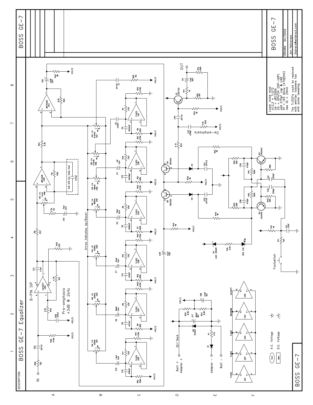 Boss ge7 schematic