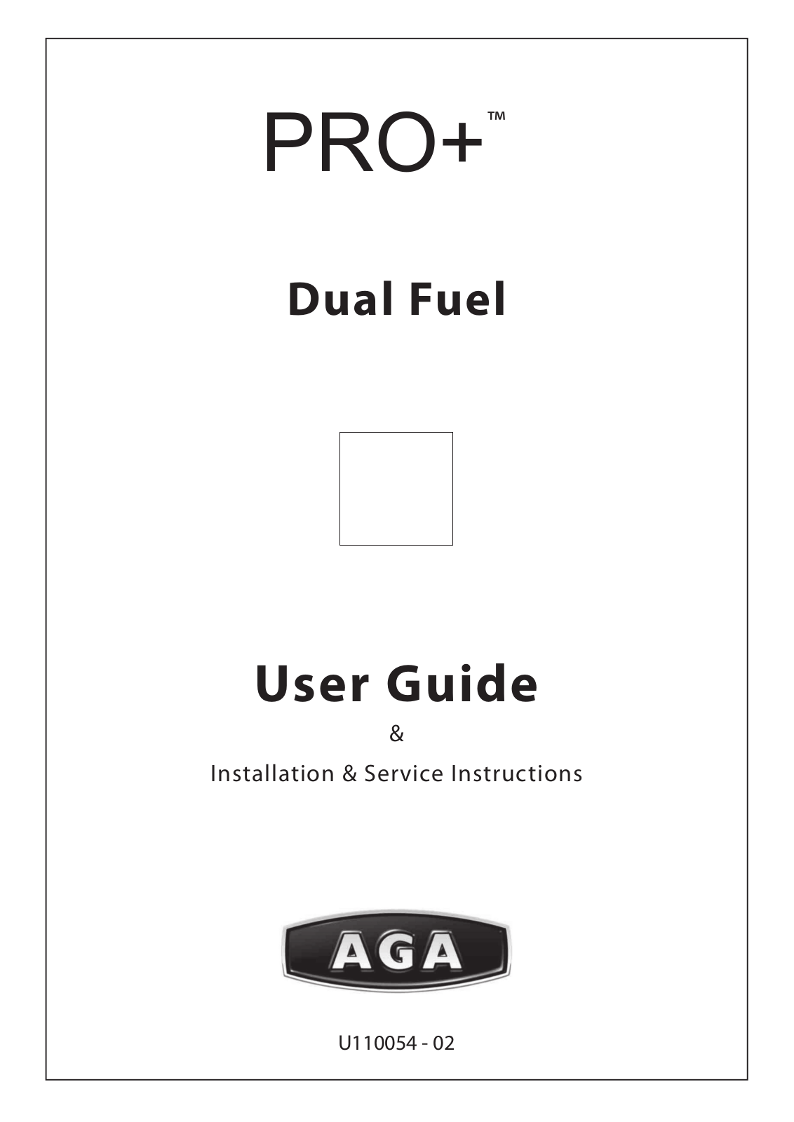 Aga Ranges U110054 User Manual