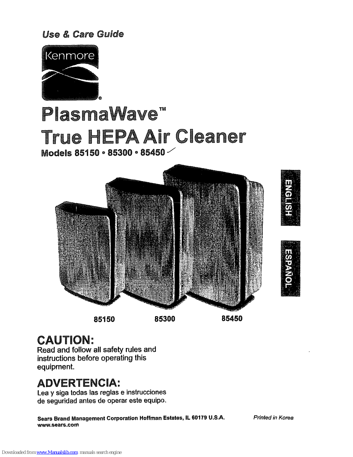 Kenmore PlasmaWave 85150, PlasmaWave 85450, PlasmaWave 85300 Use & Care Manual - ManualMachine.com
