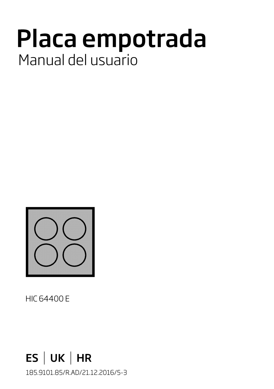 Beko HIC64400E User manual