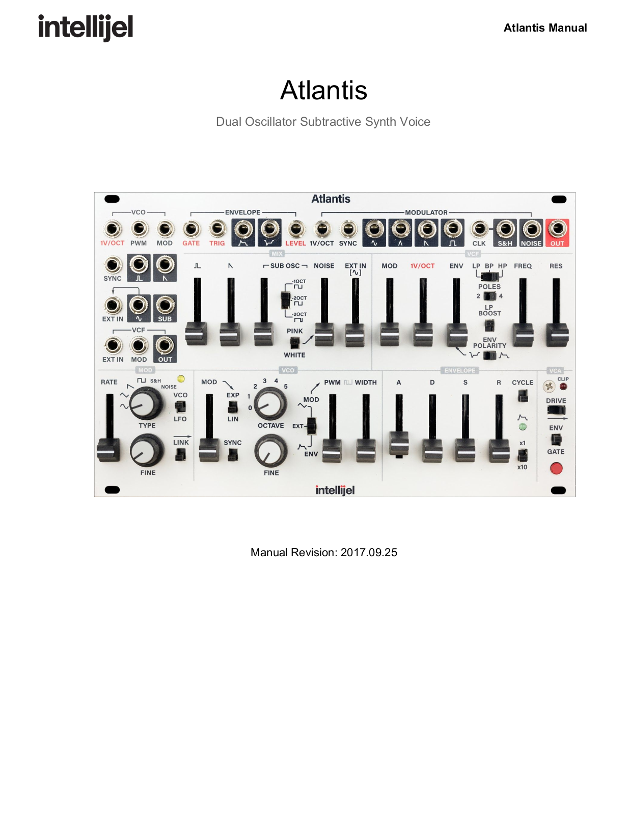 Intellijel Atlantis User Manual