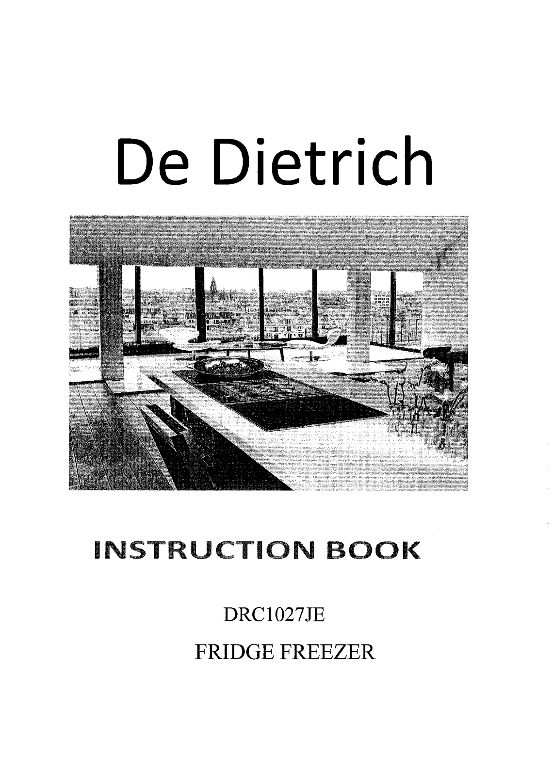 De dietrich DRC1027JE, DFN1124I, DFN1324I Manual