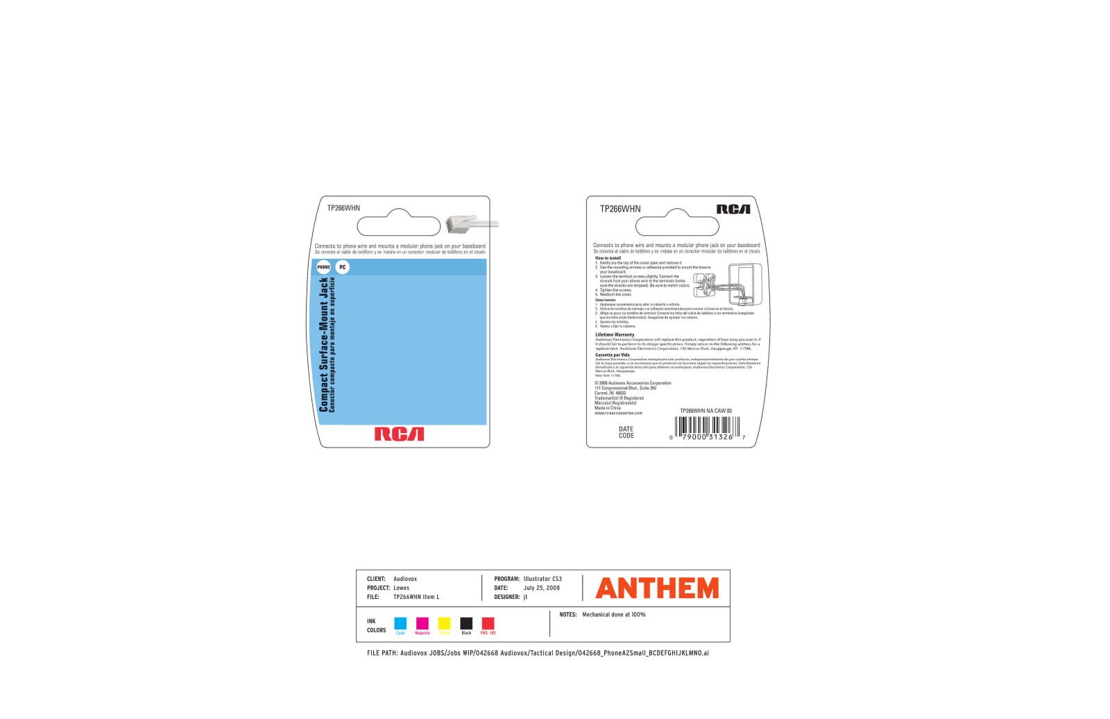 RCA TP266WHN User Manual