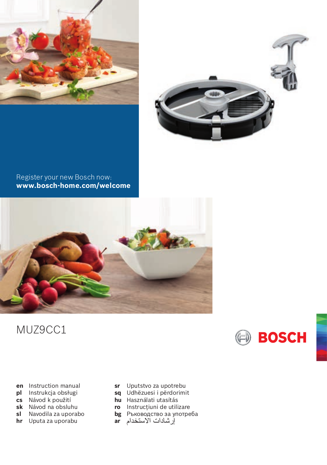 Bosch MUM9BX5S61 operation manual