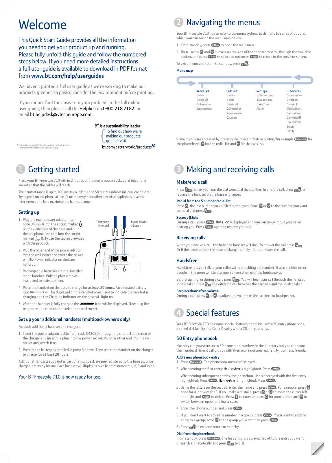 BT Freestyle 710 User Manual