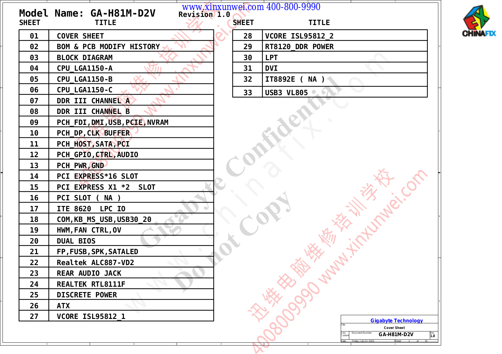 Gigabyte GA-H81M-D2V_R10 Schematics