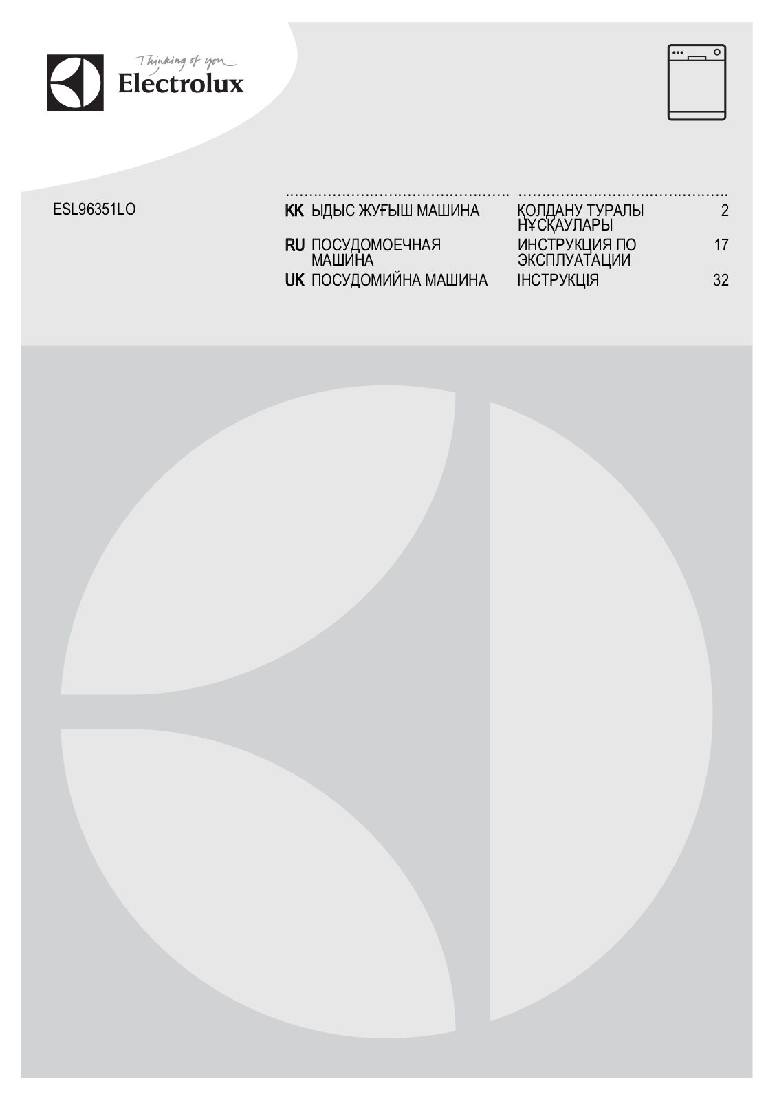 Electrolux ESL 96351 LO User manual