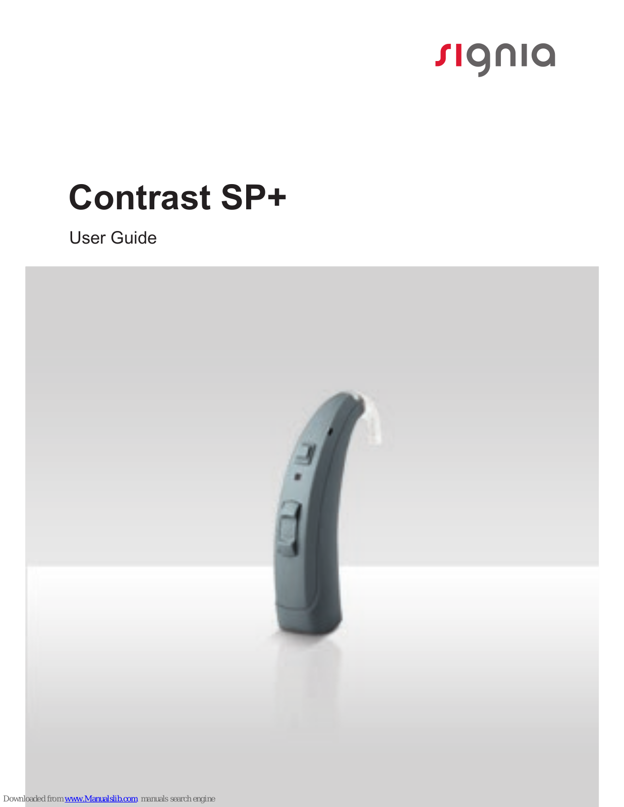 signia Contrast SP+ User Manual