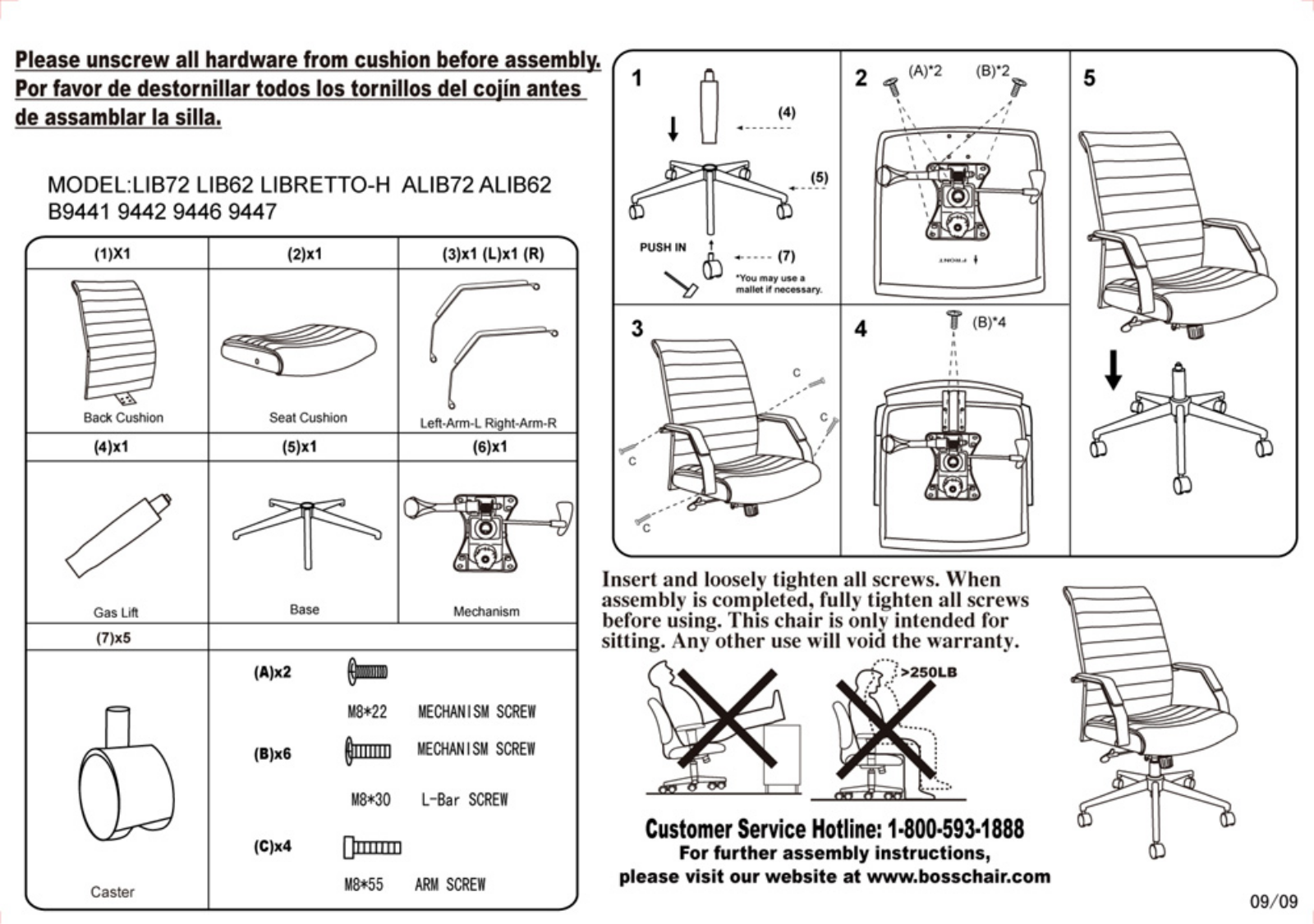 Boss B9441 Assembly Guide