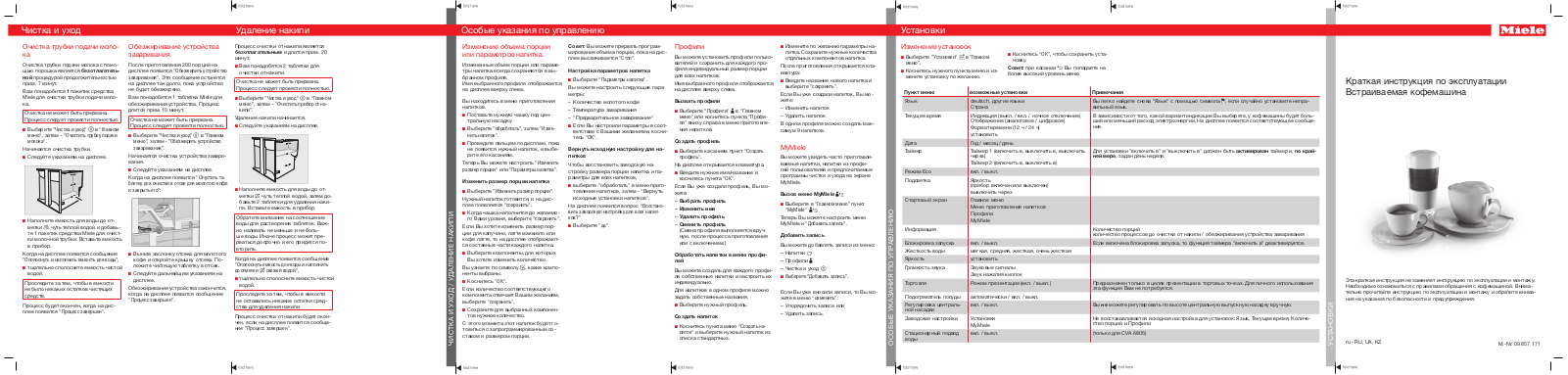 Miele CVA 6800, CVA 6805 User Manual