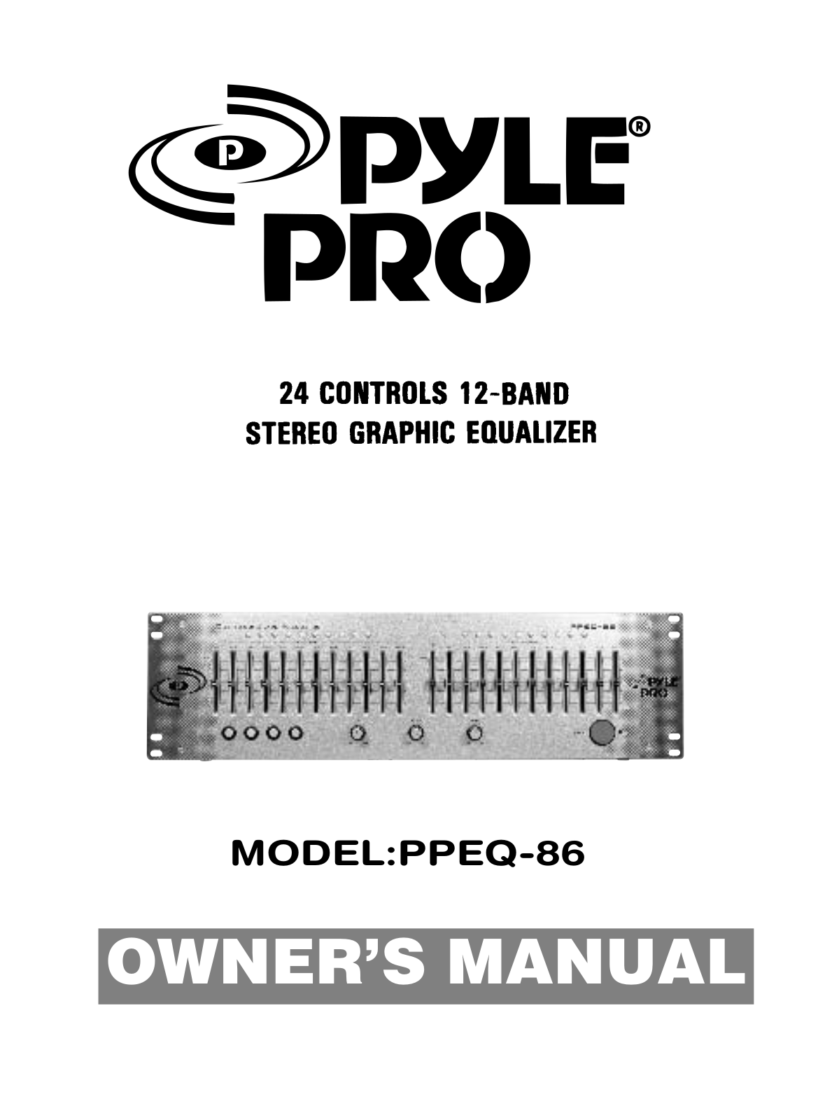 PYLE Audio PPEQ-86 User Manual