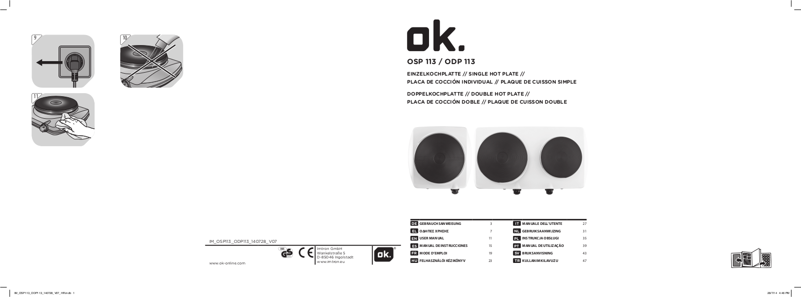 OK OSP 113 User Manual