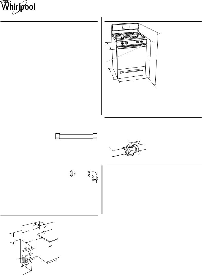 Whirlpool WFG715H0EH Dimension Guide