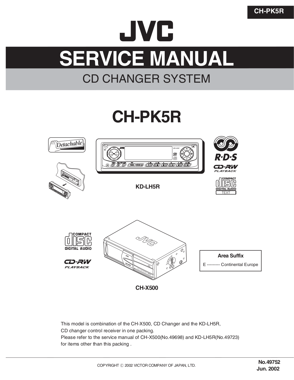 JVC CH-PK5R Service Manual