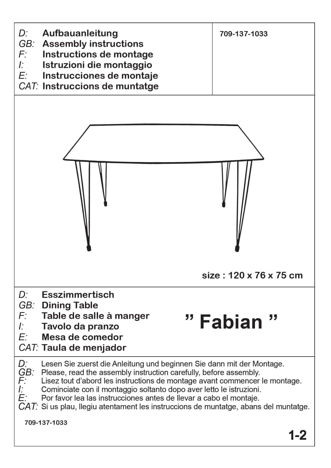 JYSK Fabian User Manual