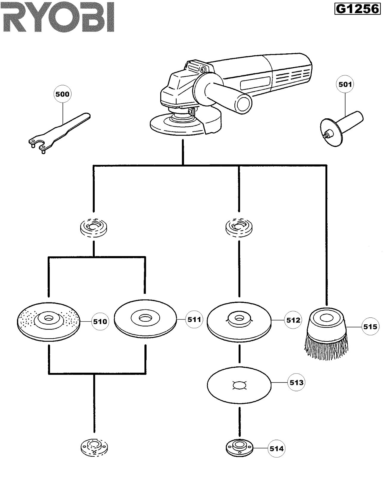 Ryobi G1256, W6601 User Manual