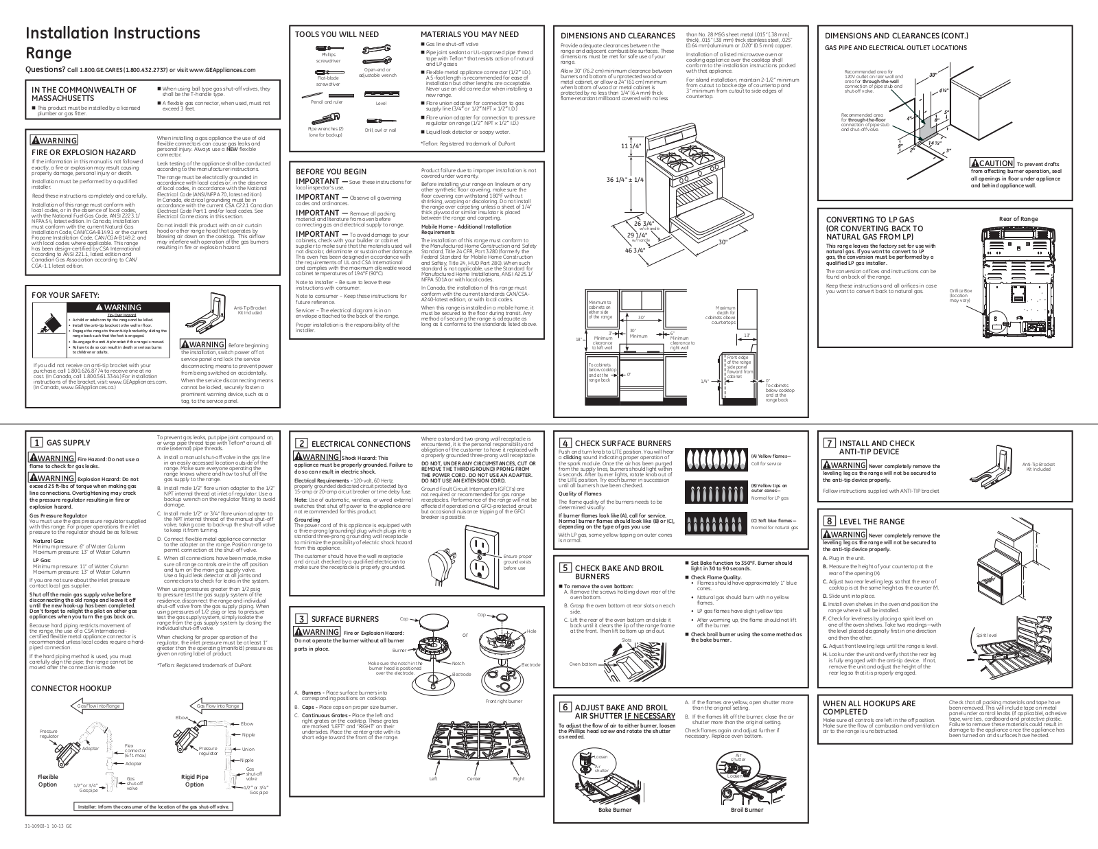 GE JGBS64DEFBB User Manual