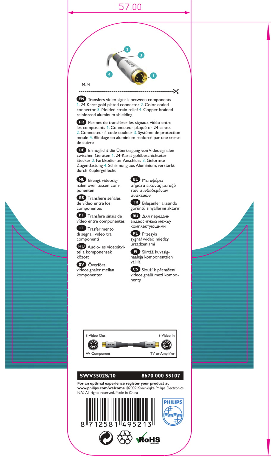 Philips SWV3502S/10 Instructions manual