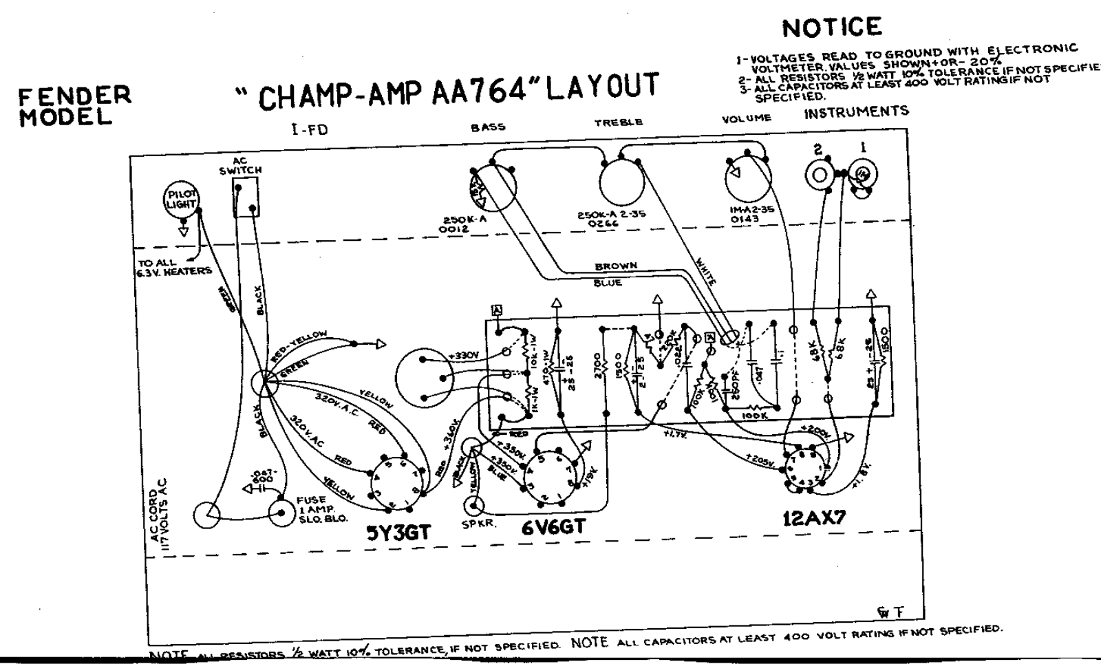 Fender ch aa764 schematic