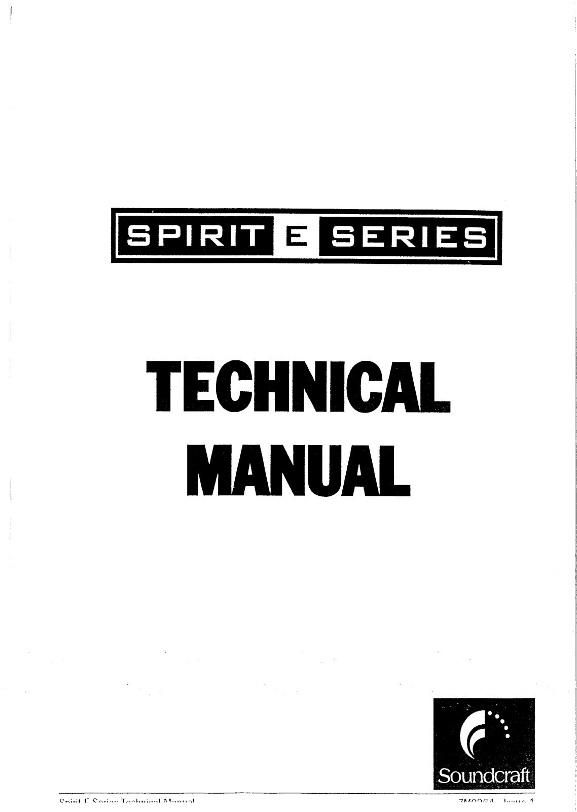 SoundCraftsmen E-8 Service manual