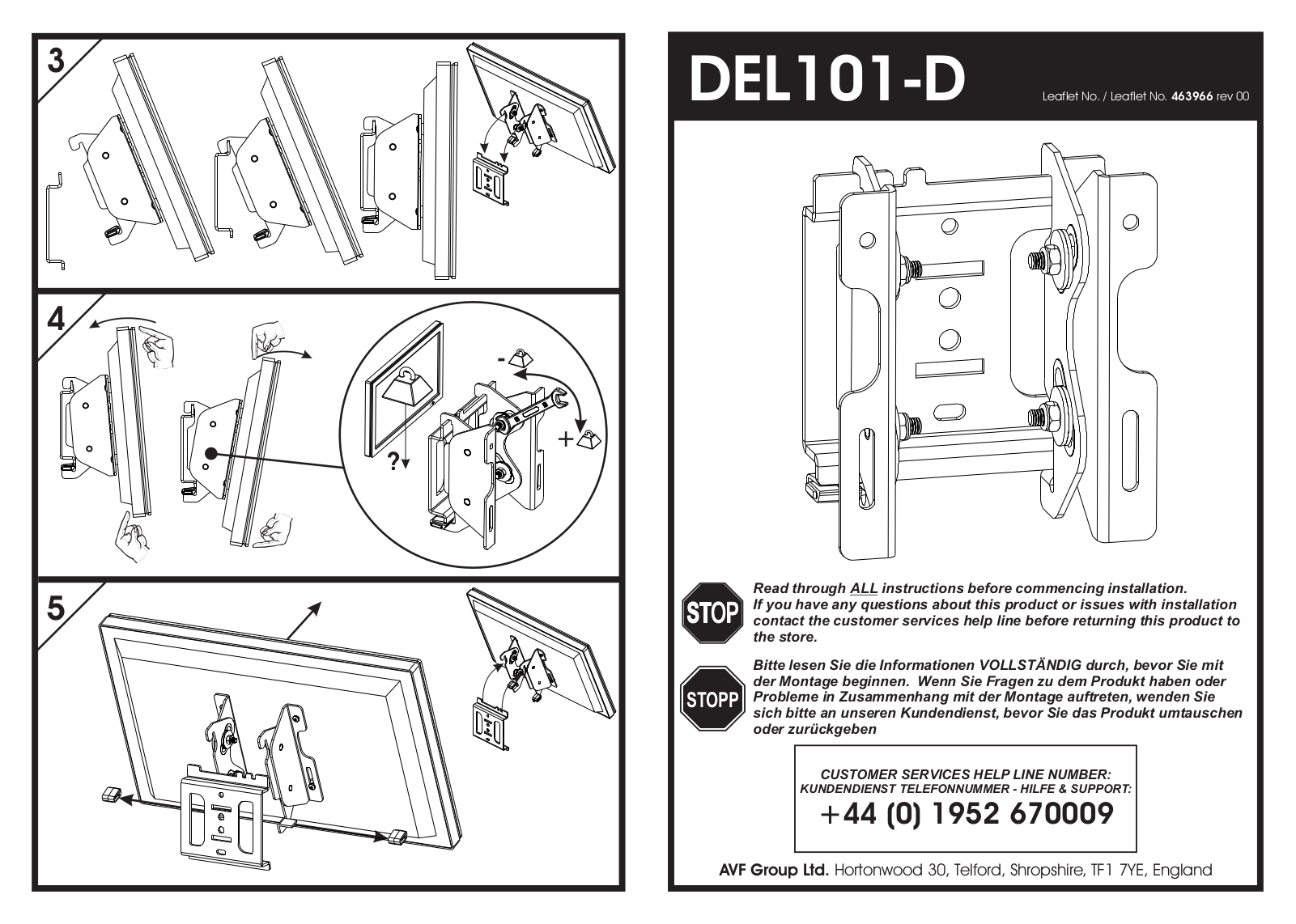 AVF Group DEL101B-D User Manual