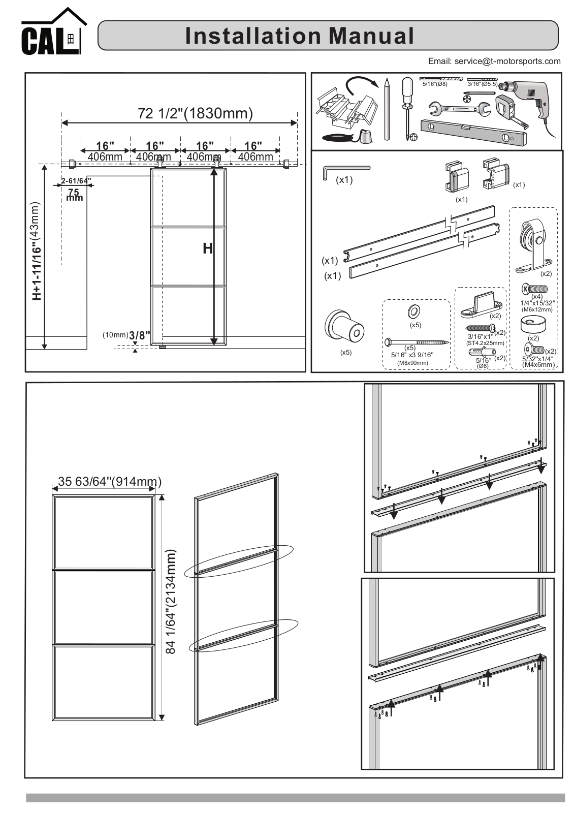 Calhome CLHM1740 Installation & Assembly - ManualMachine.com