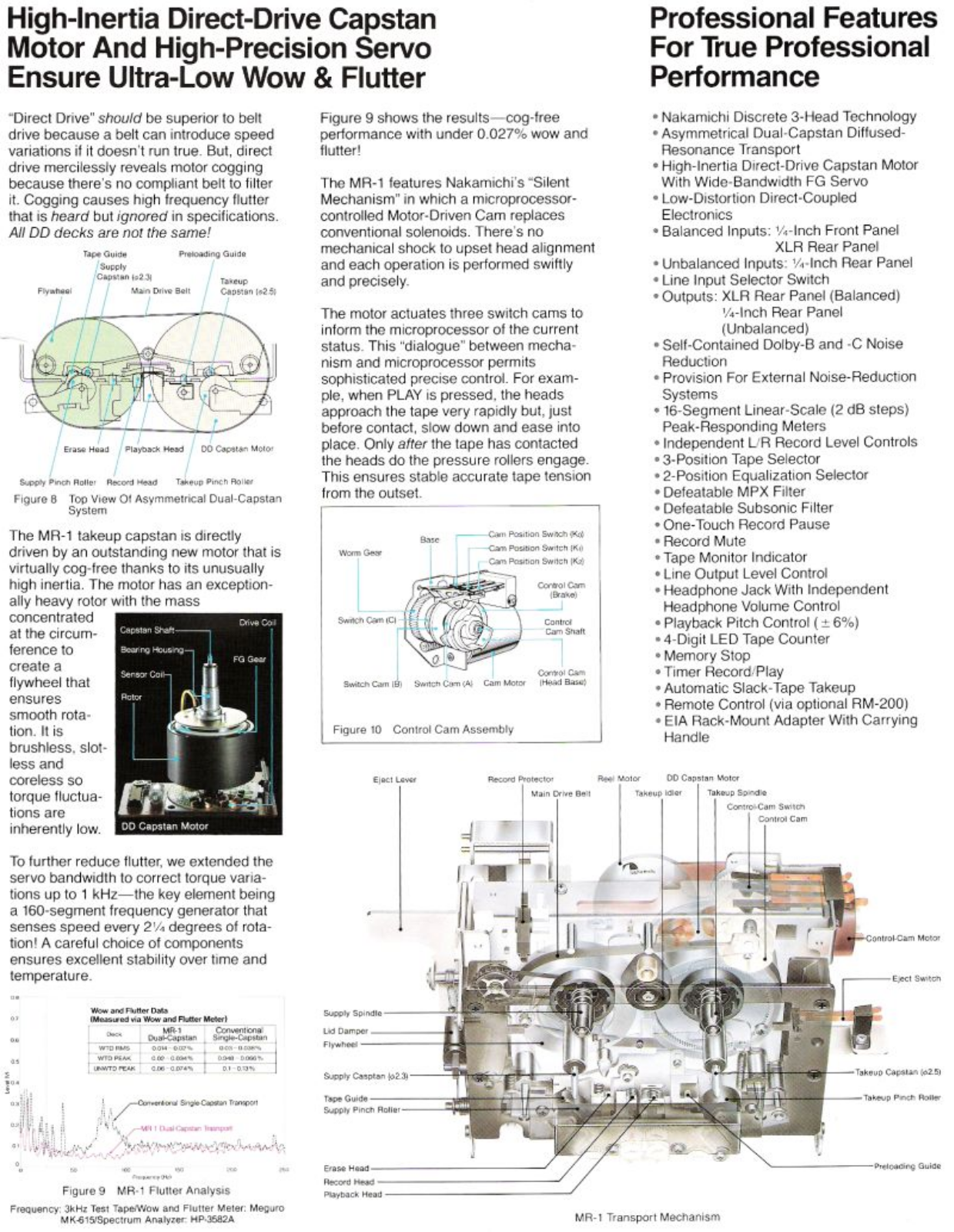 Nakamichi MR-1 Brochure