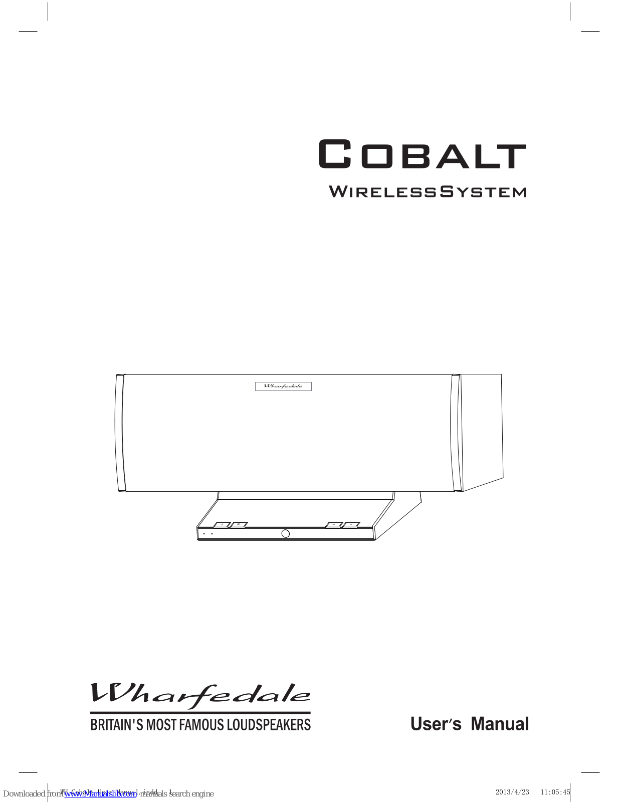 Wharfedale Pro Cobalt User Manual