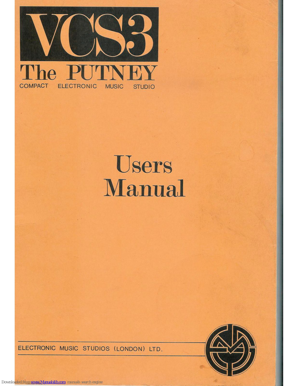 EMS VCS3 Putney User Manual