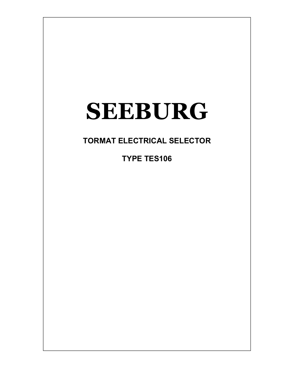 Datasheet TES106 Datasheet - ManualMachine.com