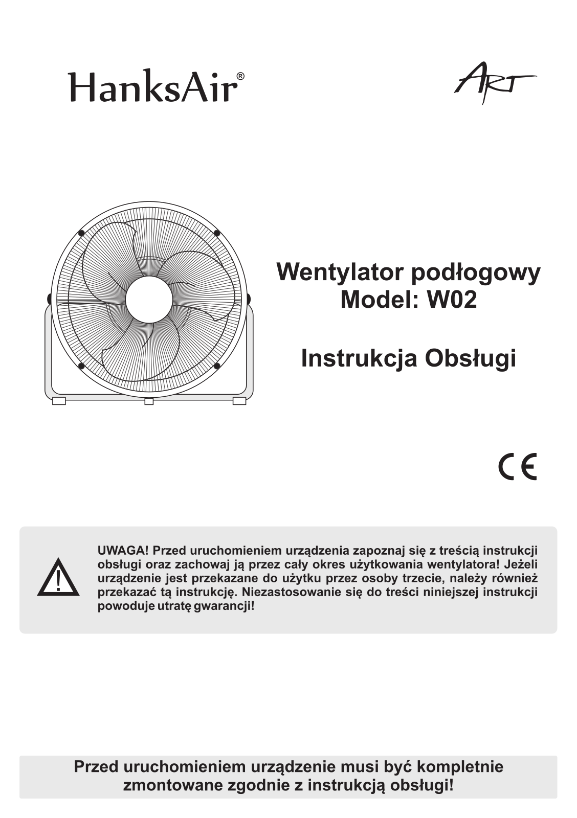 HANKSAIR W02 User guide - ManualMachine.com