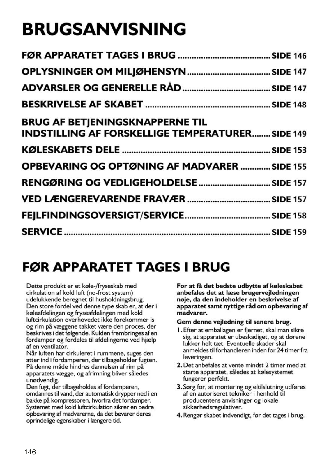 Whirlpool KDNA 4001 INSTRUCTION FOR USE