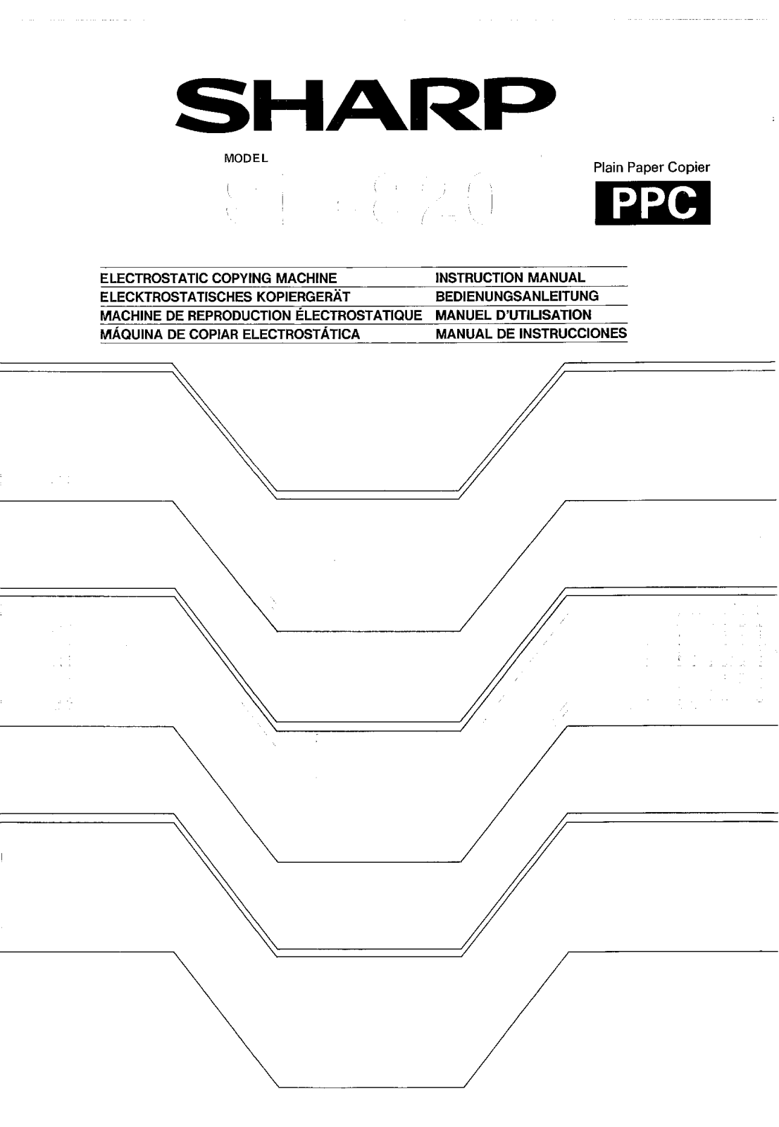 Sharp SF-8200, SF-820 User Manual