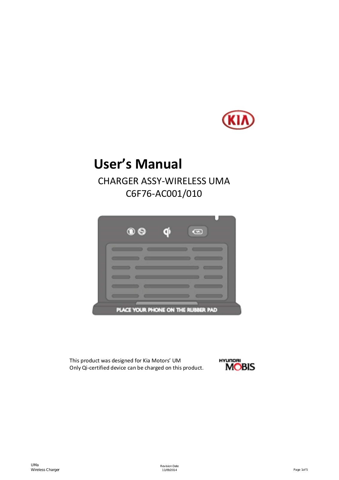 MCNEX C6F76AC001 User Manual