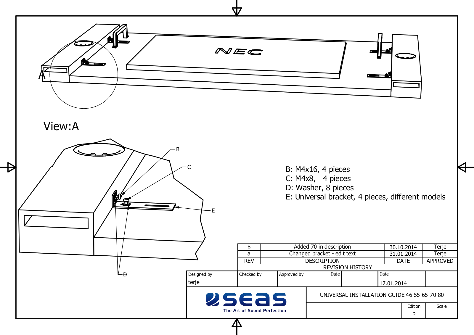 Nec SP-65SM User Manual
