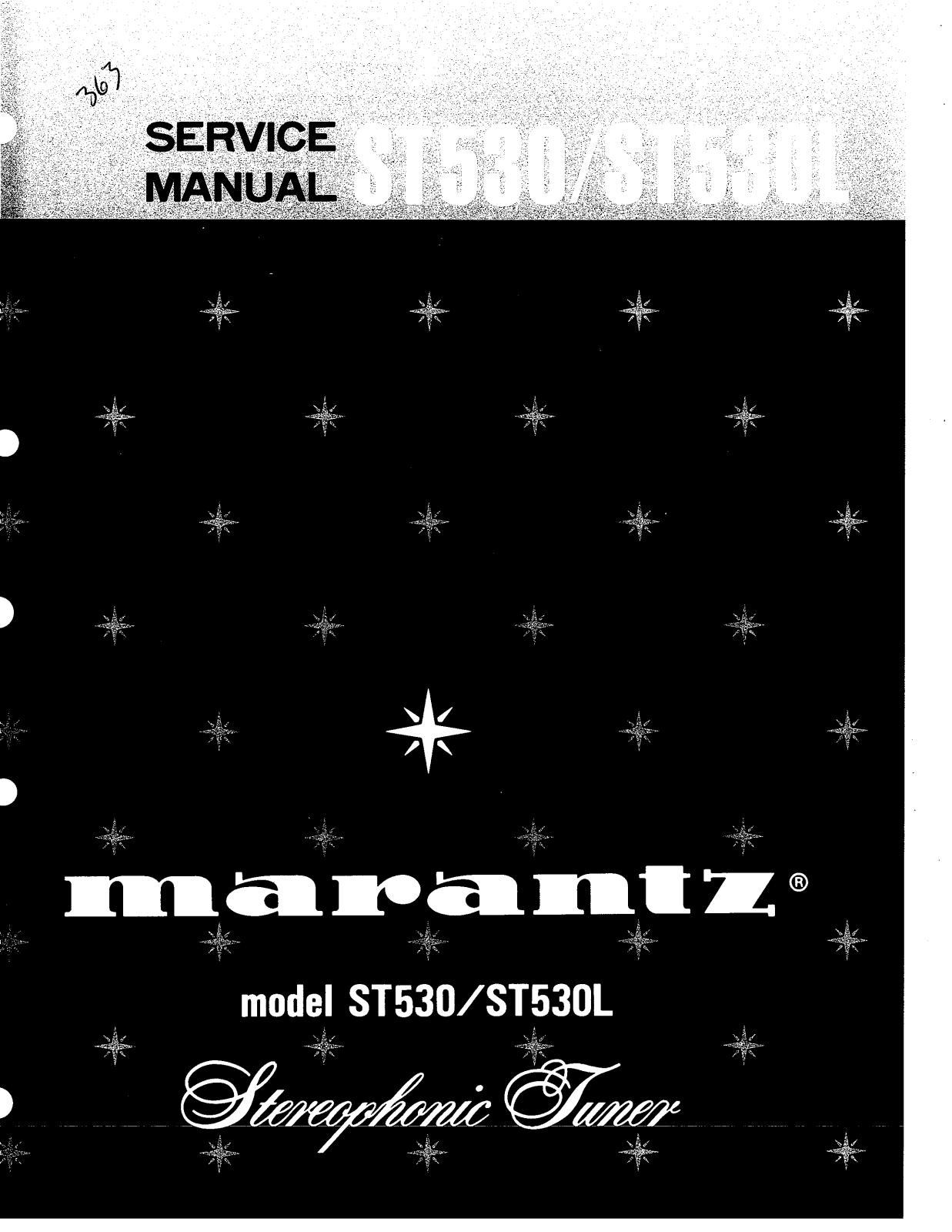 Marantz st530, ST530L Service Manual