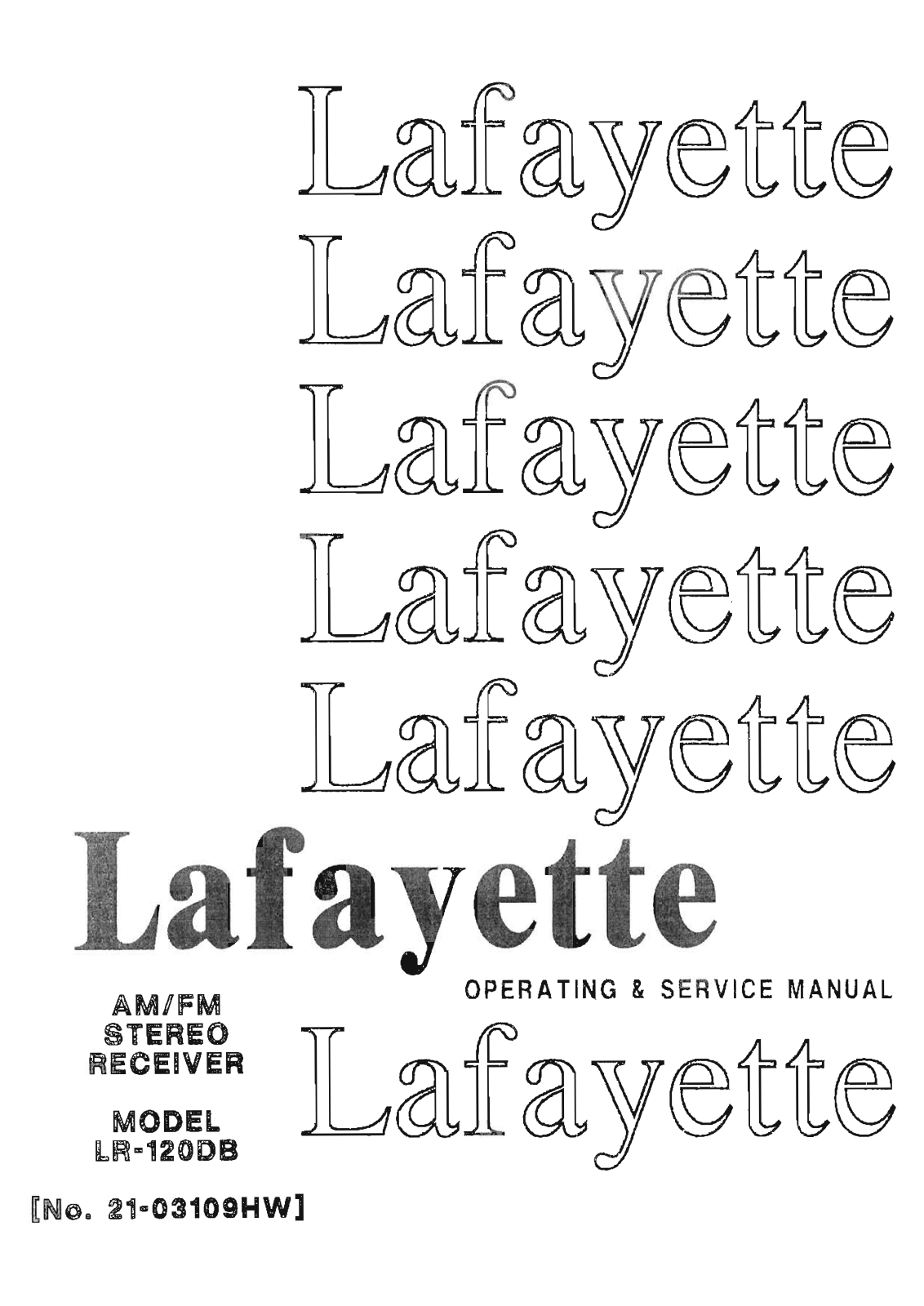 Lafayette LR-120-DB Service Manual