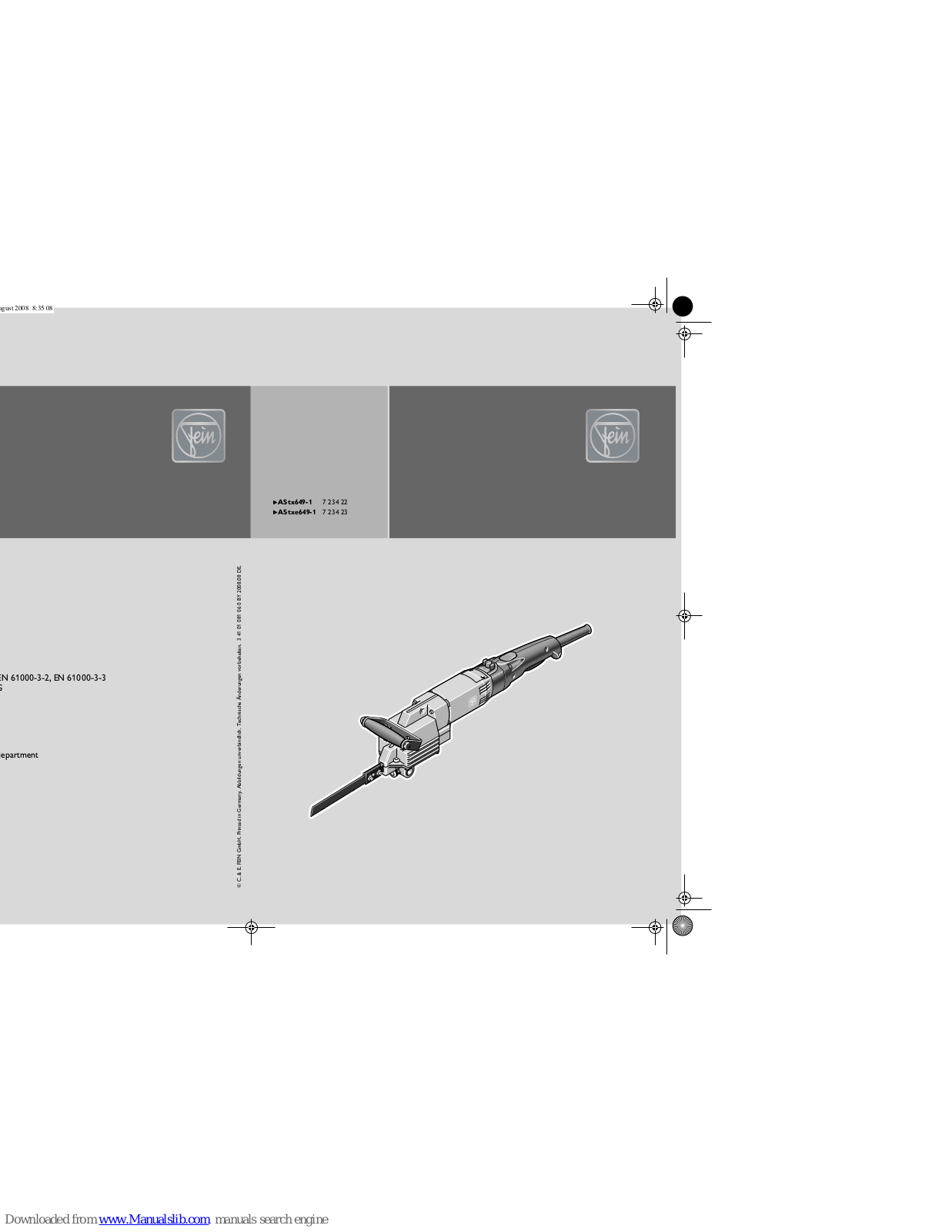 Fein AStx649-1, AStxe649-1 User Manual