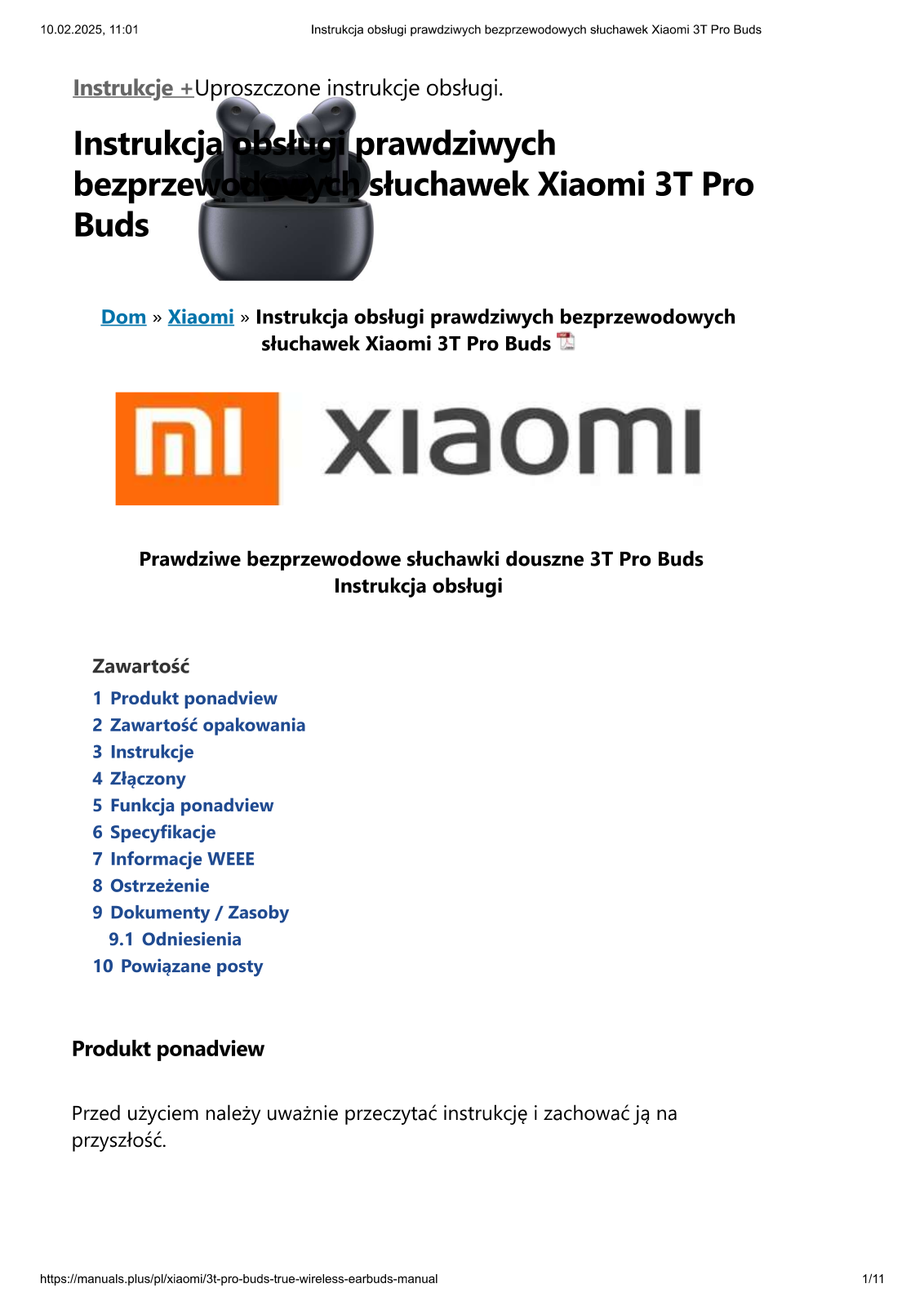 XIAOMI M2115E1 User guide - ManualMachine.com