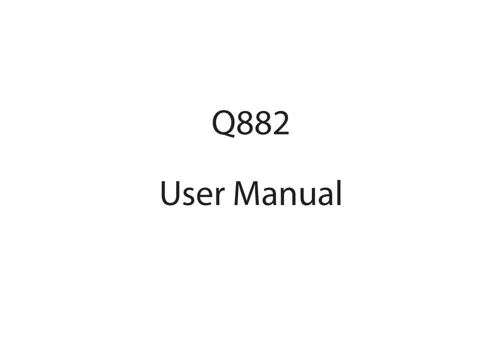 REACH Tech REACH Q882 User Manual