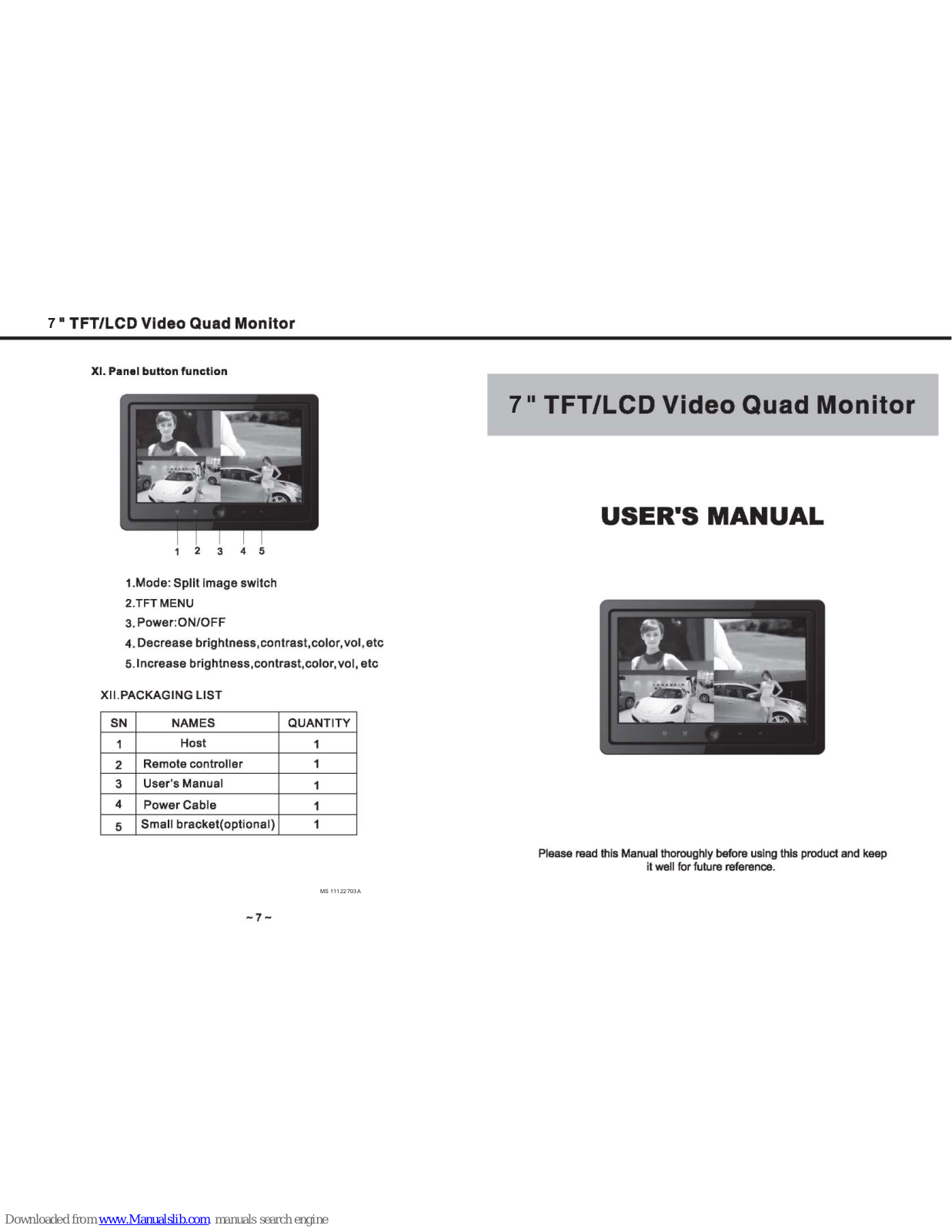 Pyle PLHRQD7B User Manual - ManualMachine.com