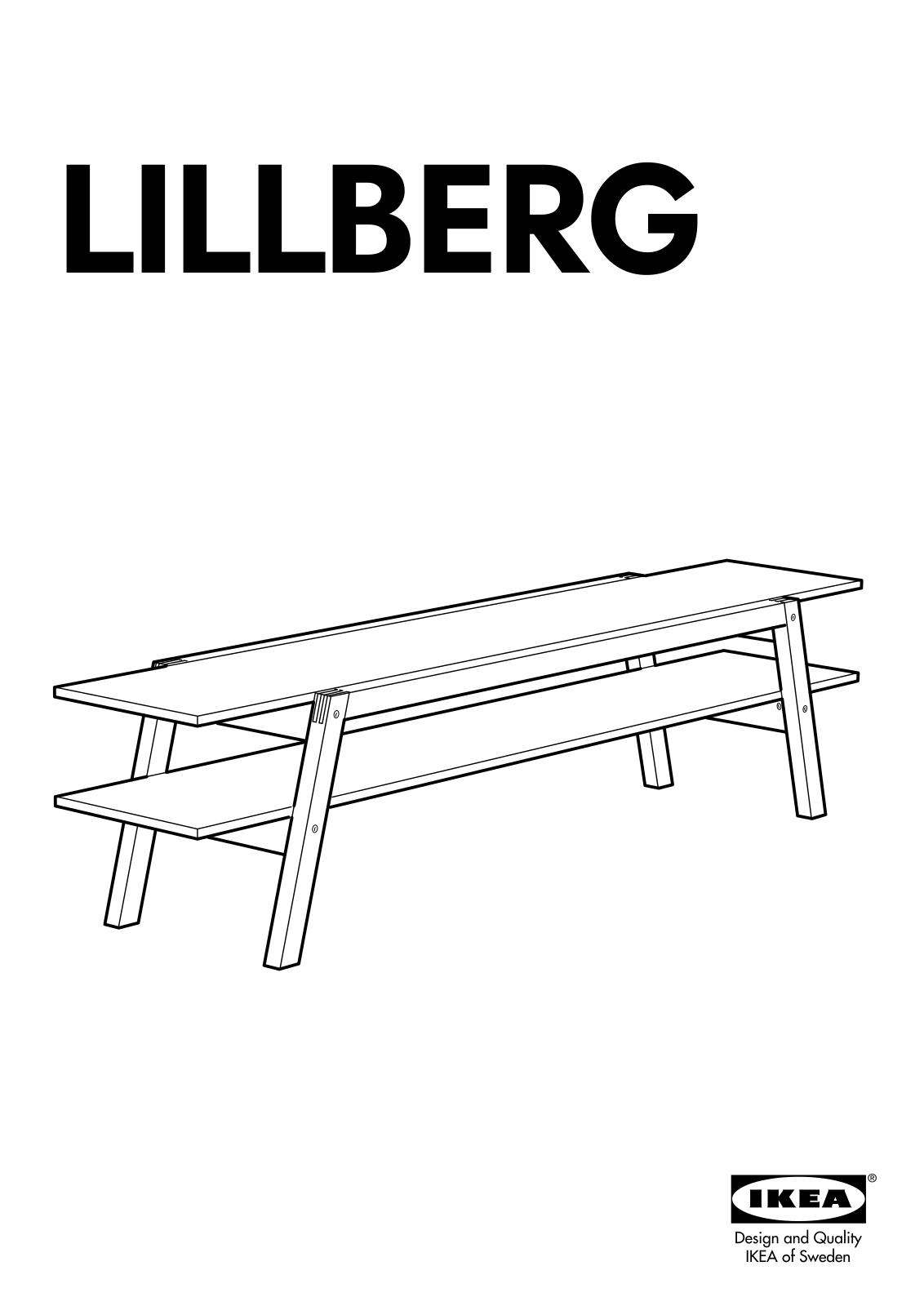 IKEA LILLBERG TV UNIT Assembly Instruction