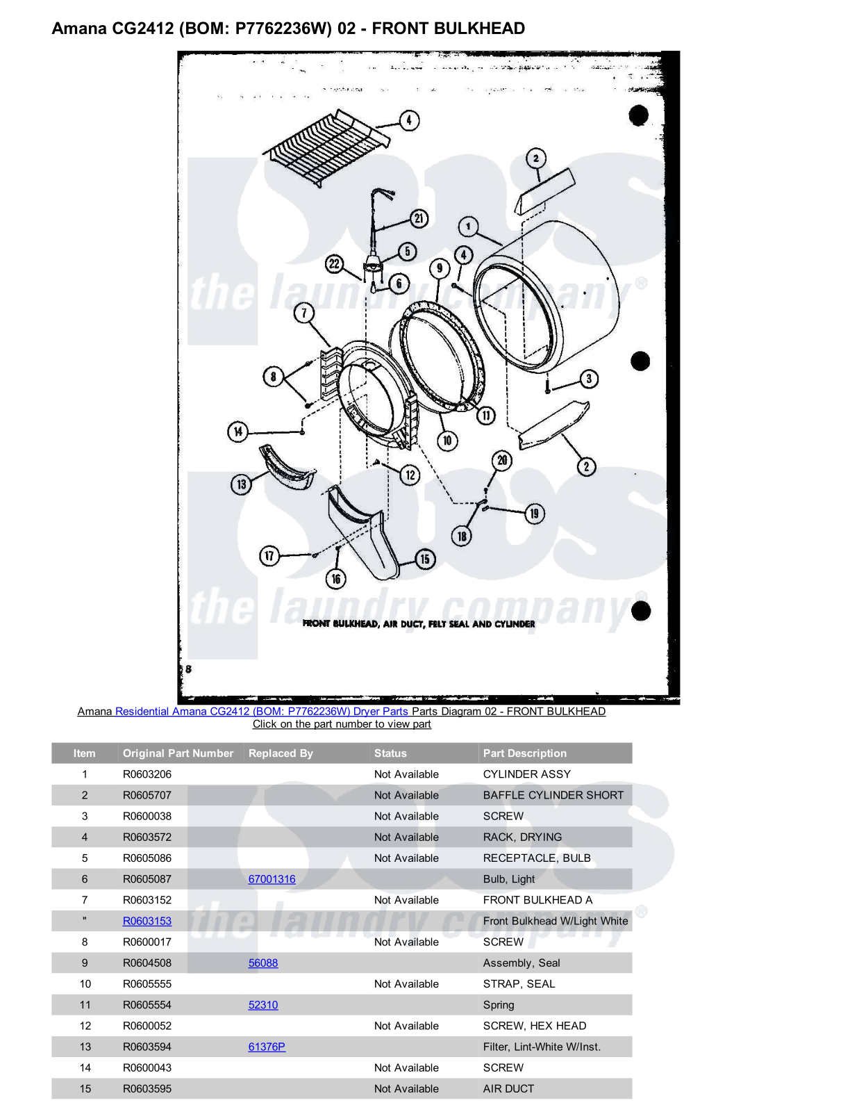 Amana CG2412 Parts Diagram