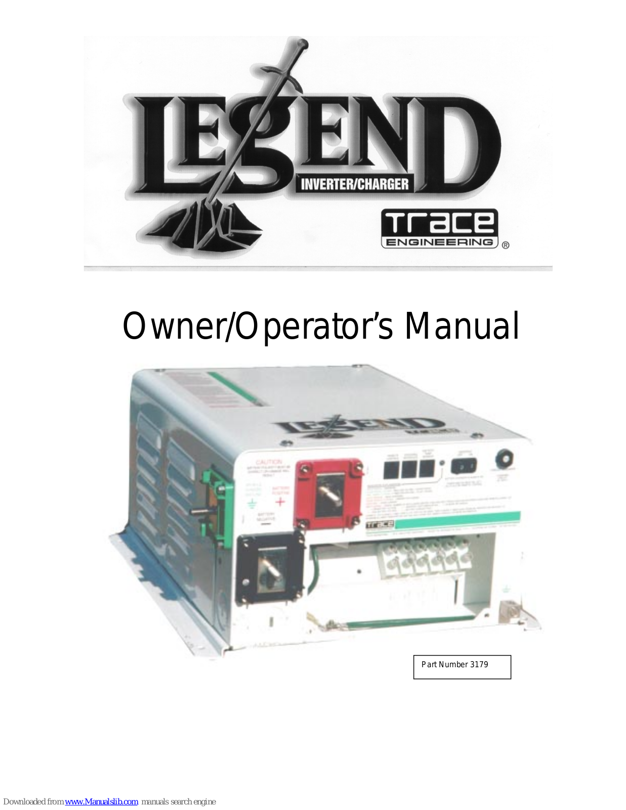 Trace Engineering LEGEND II, LEGEND Series II, L2012, L2512, L3012 User Manual