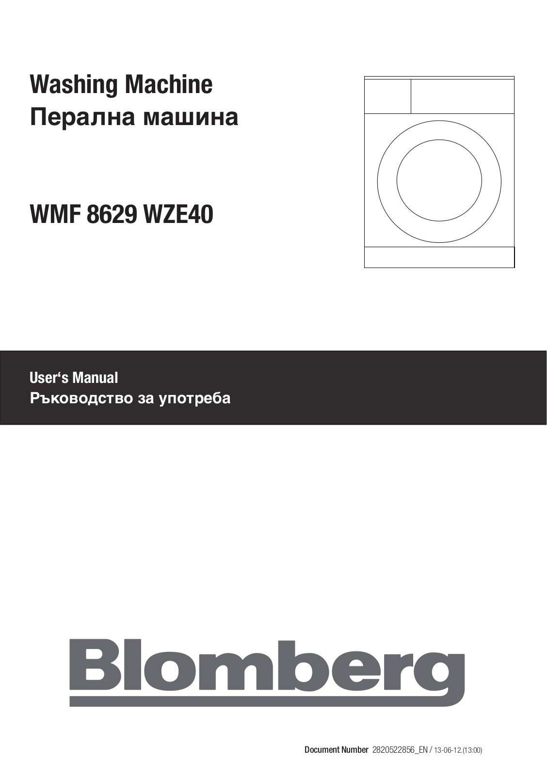 Blomberg 8629 wze40 User Manual